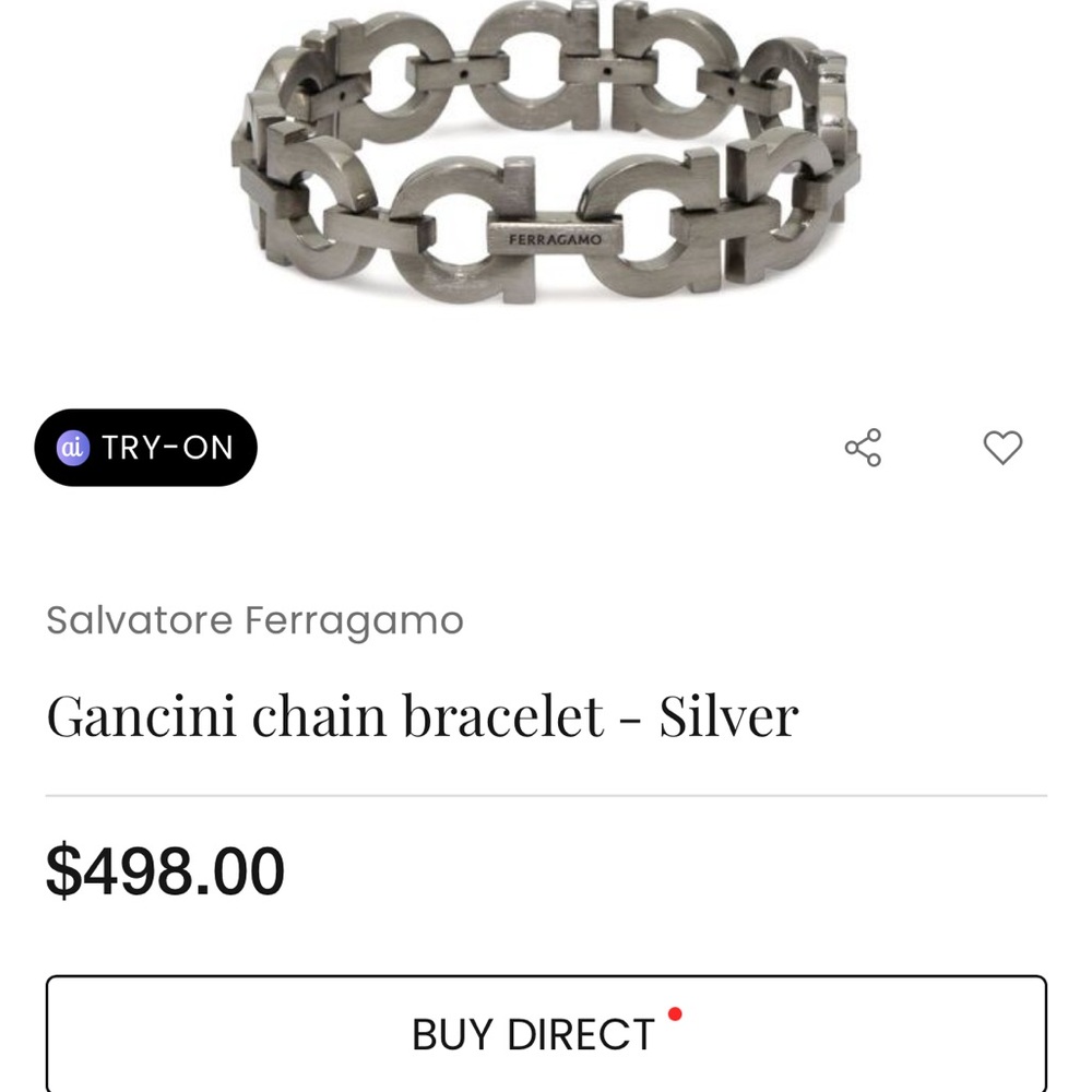Salvatore Ferragamo Silver Bracelet - Picture 2 of 16